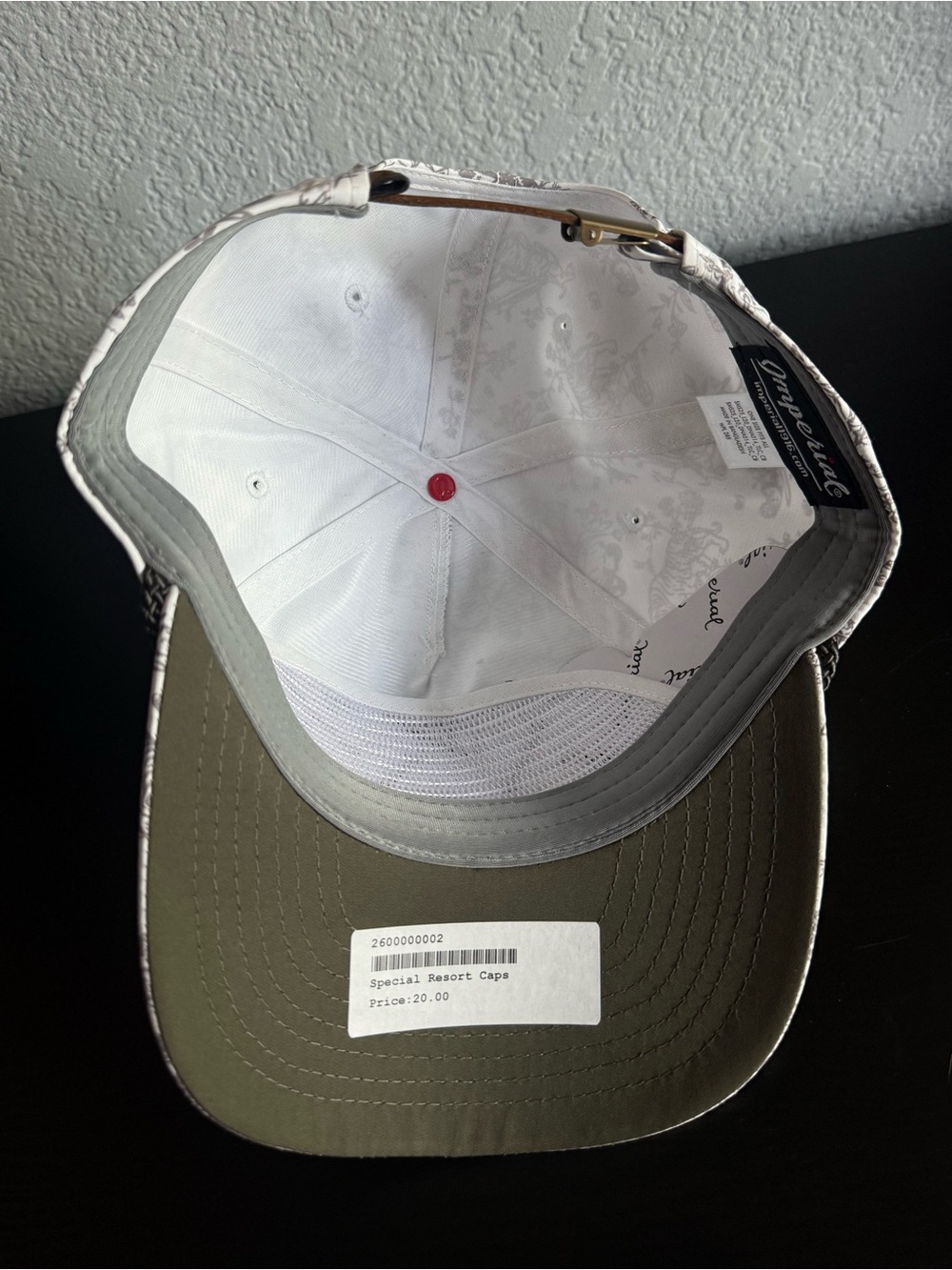 TPC Scottsdale White Floral Tiger Rope Trucker Hat Golf Snapback - Picture 6 of 9